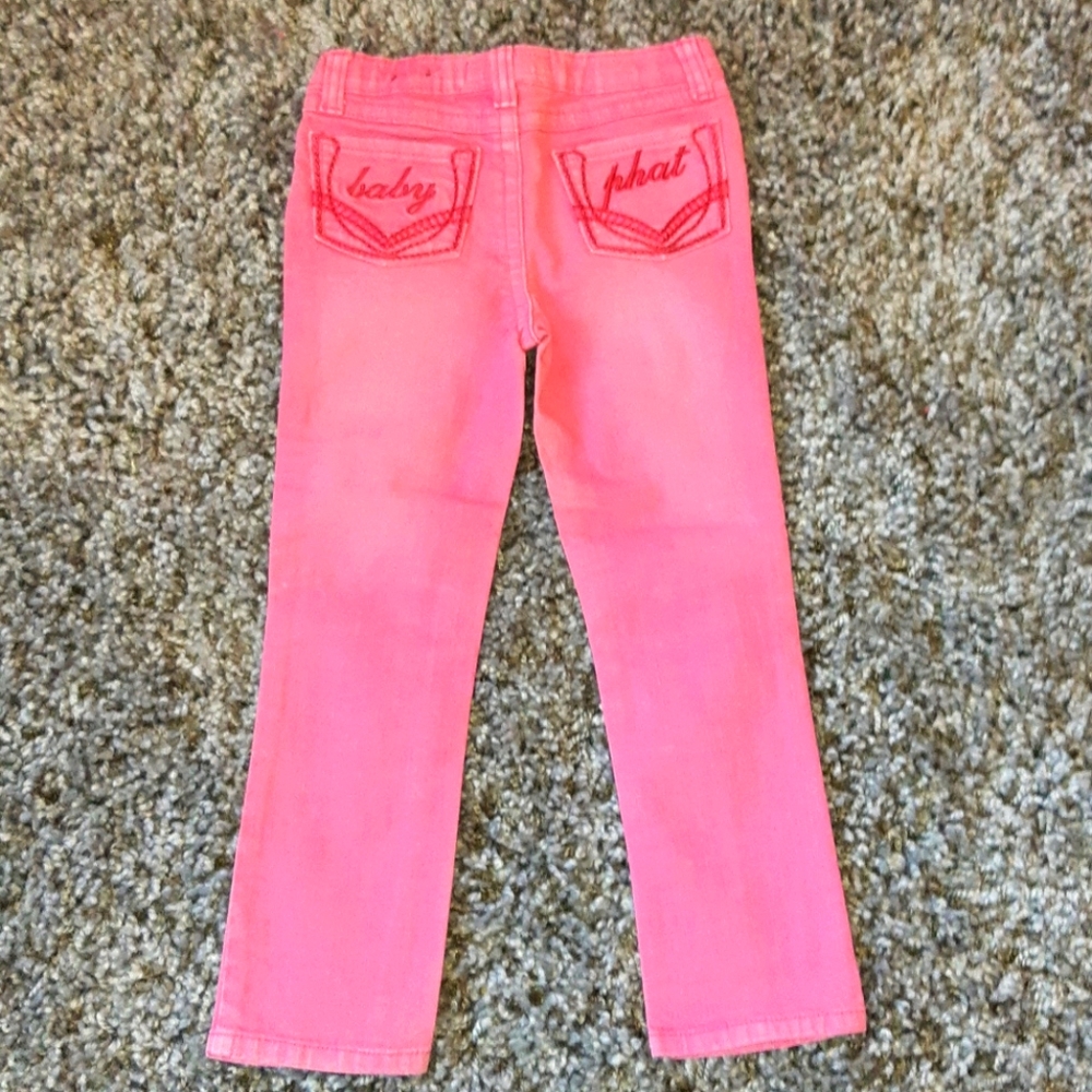 Baby Phat girls jeans Pink size 5